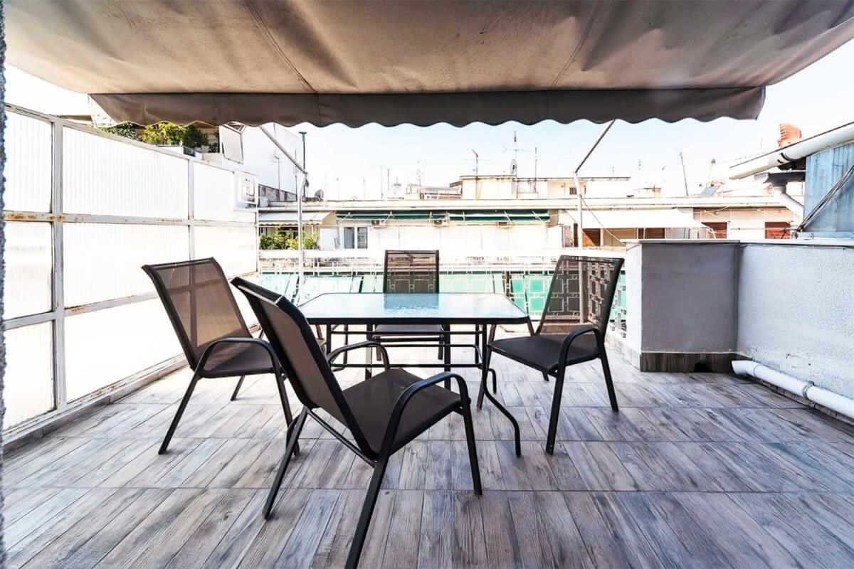 Topfloor Central Apt With Urban Views,3' To Metro Atena Exterior foto
